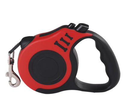 "Premium 16.5FT Retractable Dog Leash with Automatic Mechanism, Pet Collar for Hands-Free Walking, Made in the USA"