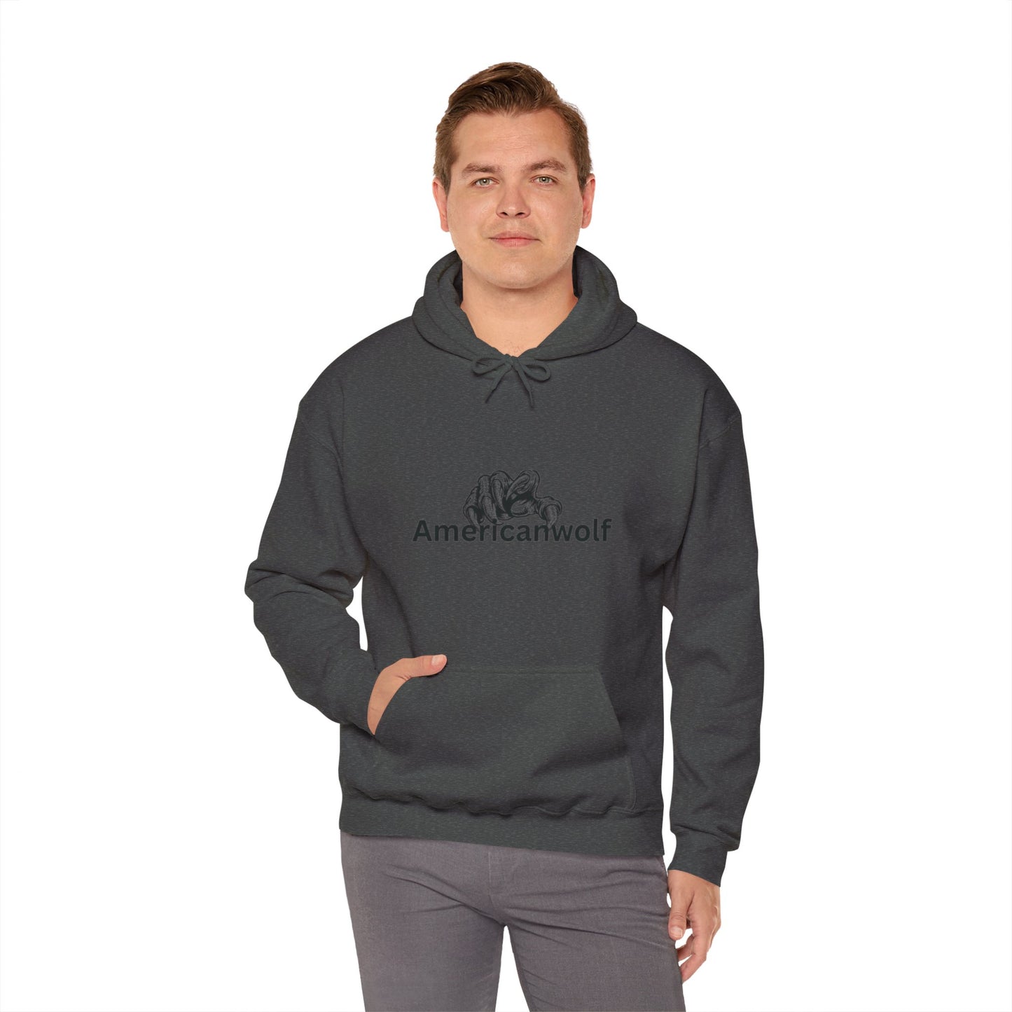 "AmericanWolf: Shadow of the Claw Pullover Hoody"