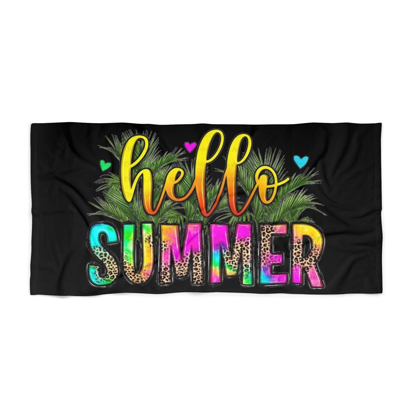 "Sunsational Style Shoppers Can't Resist The Magnetic Appeal of the 'Hello Summer' Beach Towel