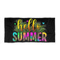 "Sunsational Style Shoppers Can't Resist The Magnetic Appeal of the 'Hello Summer' Beach Towel