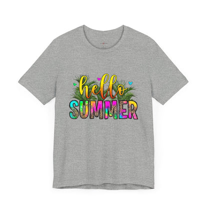 "Heat Up Your Wardrobe Must-Have Sizzling Summer Grab Your Hello Summer Shirt Today!"