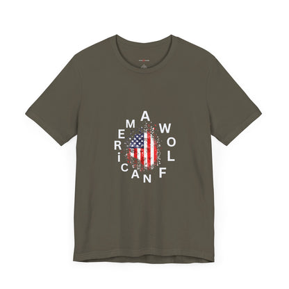 Copy of "Wrap Yourself in Liberty: AmericanWolf's Iconic American Flag T-shirt – Where Patriotism Meets Unrivaled Style!"