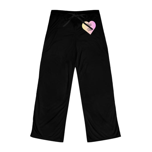 "Feel the Love The Allure of A Heart And Exploring the Charm Why Women Shoppers Adore This Black Solid Color For Your Comfort Chill Vibe Sweatpants"