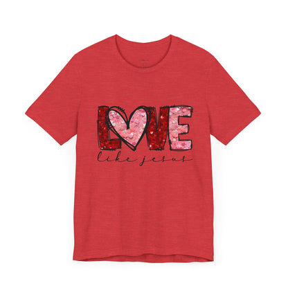 "Wearing Love's Armor Discover Why Shoppers Are Drawn to Our Love Like Jesus Shirt!"