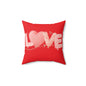 Bedroom Home Decor Love Spun Polyester Square Pillow