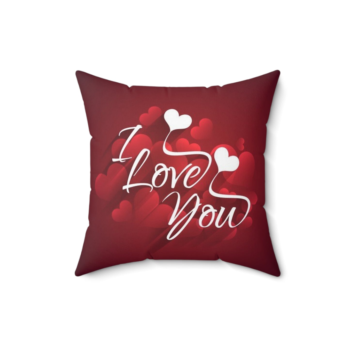 I love you Romantic Spun Polyester Square Pillow