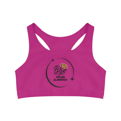 Pretty Girl Feeling Glamorous Women's Seamless Sports Bra