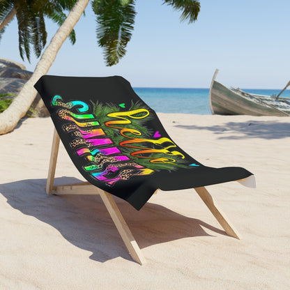 "Sunsational Style Shoppers Can't Resist The Magnetic Appeal of the 'Hello Summer' Beach Towel