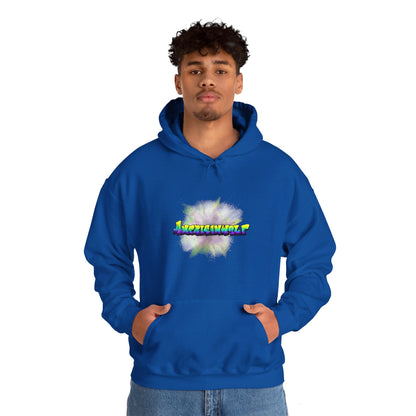 Urban Chill Vibes Graffiti Sprayed Tag Americanwolf In A Cloud Of Sprayed Dust Skater Hoody