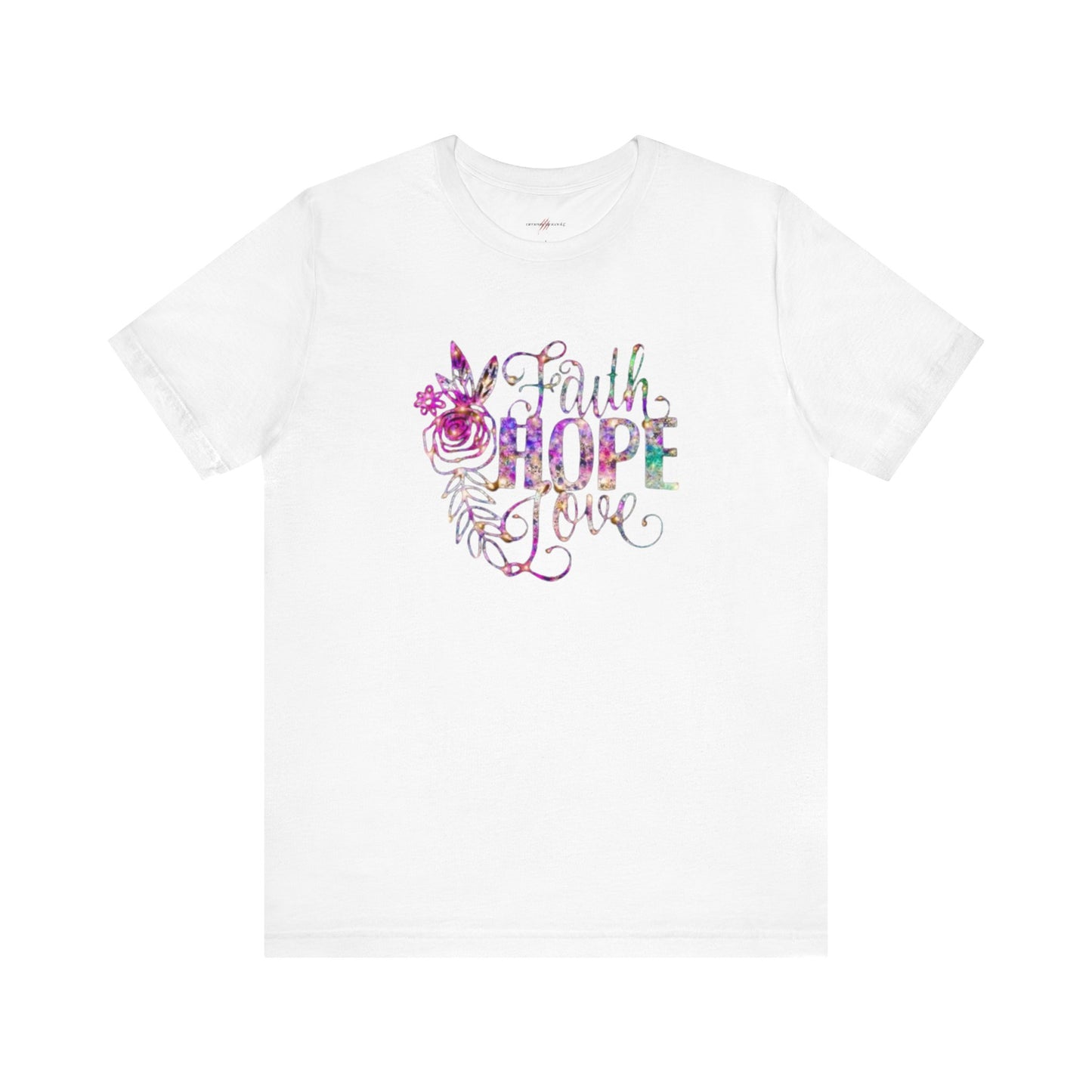 "Embrace the Message Wear Your Beliefs Fashion with Purpose Clothe Yourself in Positivity Express Your Values through Style Faith, Hope, Love The Shirt That Speaks Volumes"