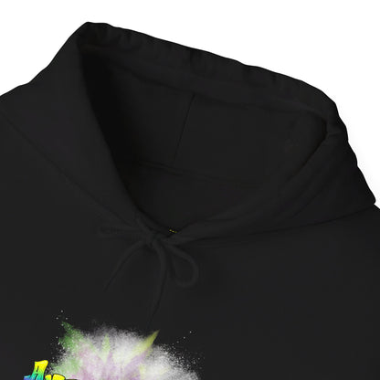 Urban Chill Vibes Graffiti Sprayed Tag Americanwolf In A Cloud Of Sprayed Dust Skater Hoody