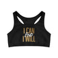 I Can And I Will Women's  Seamless Sports Bra