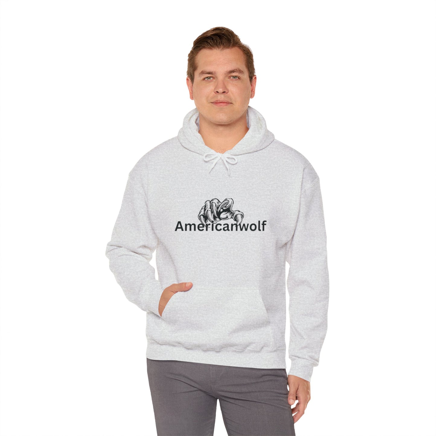 "AmericanWolf: Shadow of the Claw Pullover Hoody"