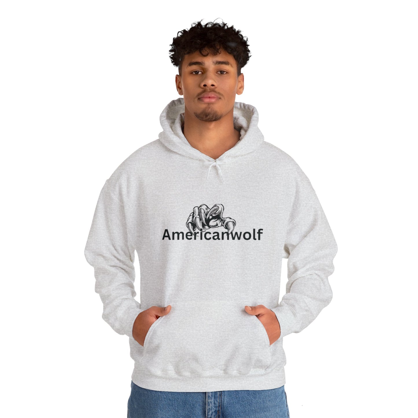 "AmericanWolf: Shadow of the Claw Pullover Hoody"