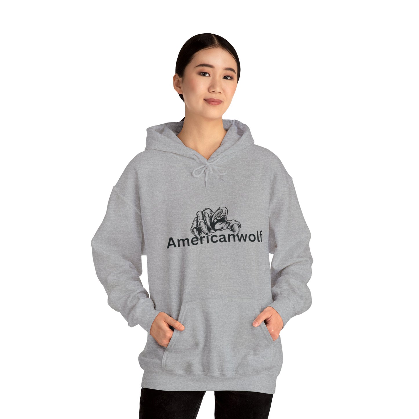 "AmericanWolf: Shadow of the Claw Pullover Hoody"