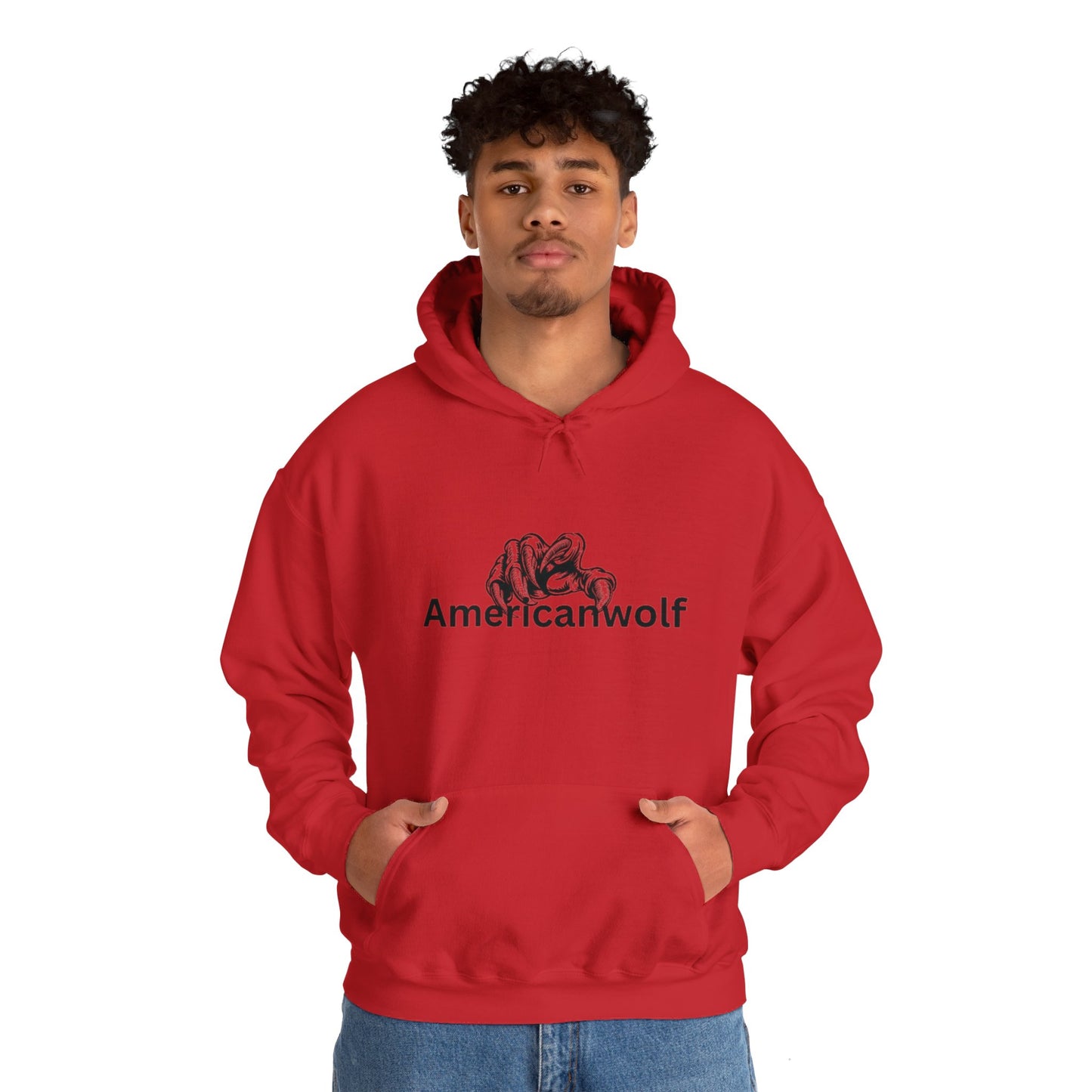 "AmericanWolf: Shadow of the Claw Pullover Hoody"