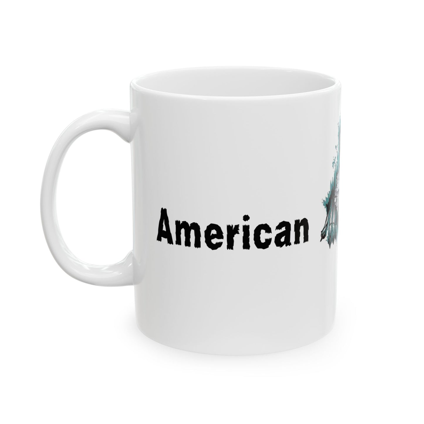 Ferocious Wild Americanwolf White Coffee Mug