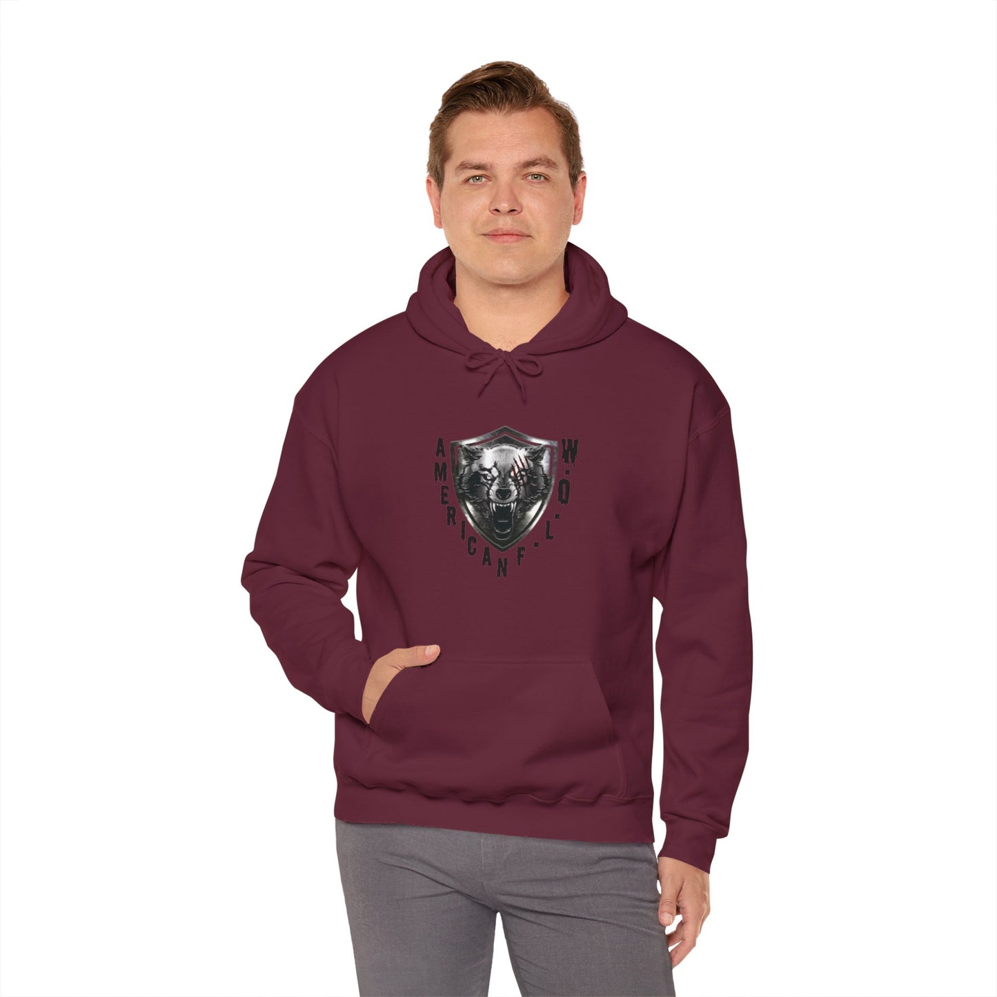 "Dress Like a Legend Unleash the Beast Roam the Night in Style with wearing this Americanwolf hoodie You Need Now"