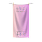 Polycotton Towel faith hope love ambient color pink bath towel