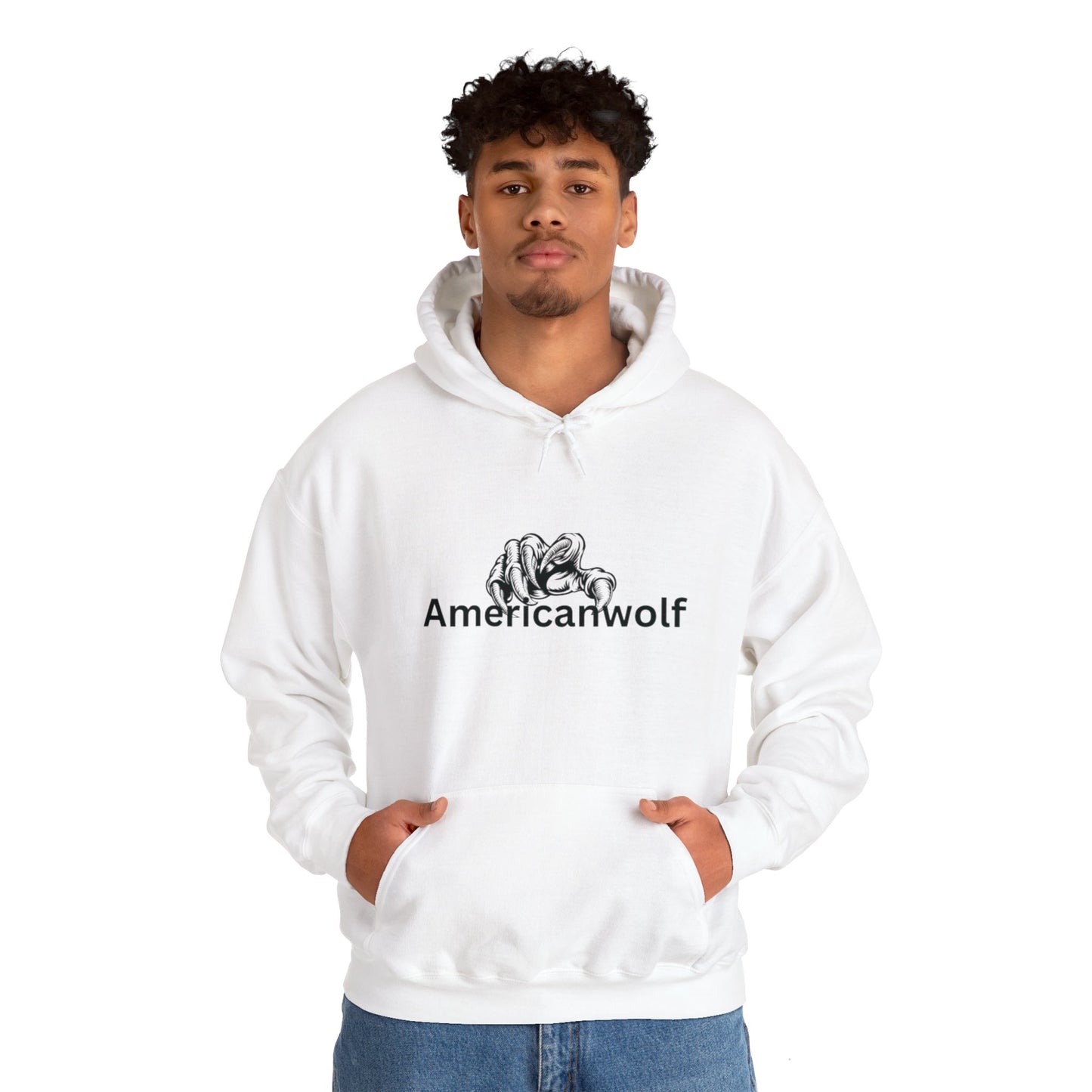 "AmericanWolf: Shadow of the Claw Pullover Hoody"