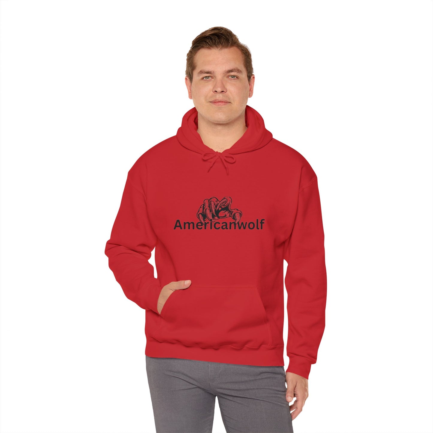 "AmericanWolf: Shadow of the Claw Pullover Hoody"