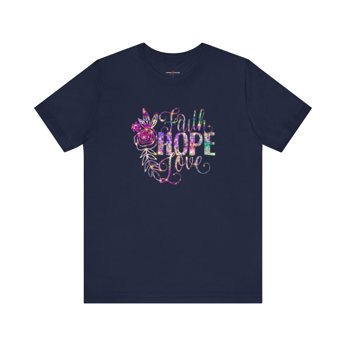 "Embrace the Message Wear Your Beliefs Fashion with Purpose Clothe Yourself in Positivity Express Your Values through Style Faith, Hope, Love The Shirt That Speaks Volumes"