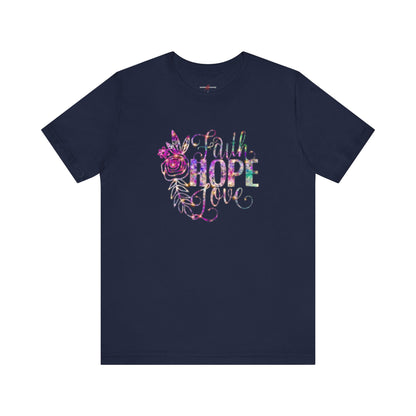 "Embrace the Message Wear Your Beliefs Fashion with Purpose Clothe Yourself in Positivity Express Your Values through Style Faith, Hope, Love The Shirt That Speaks Volumes"