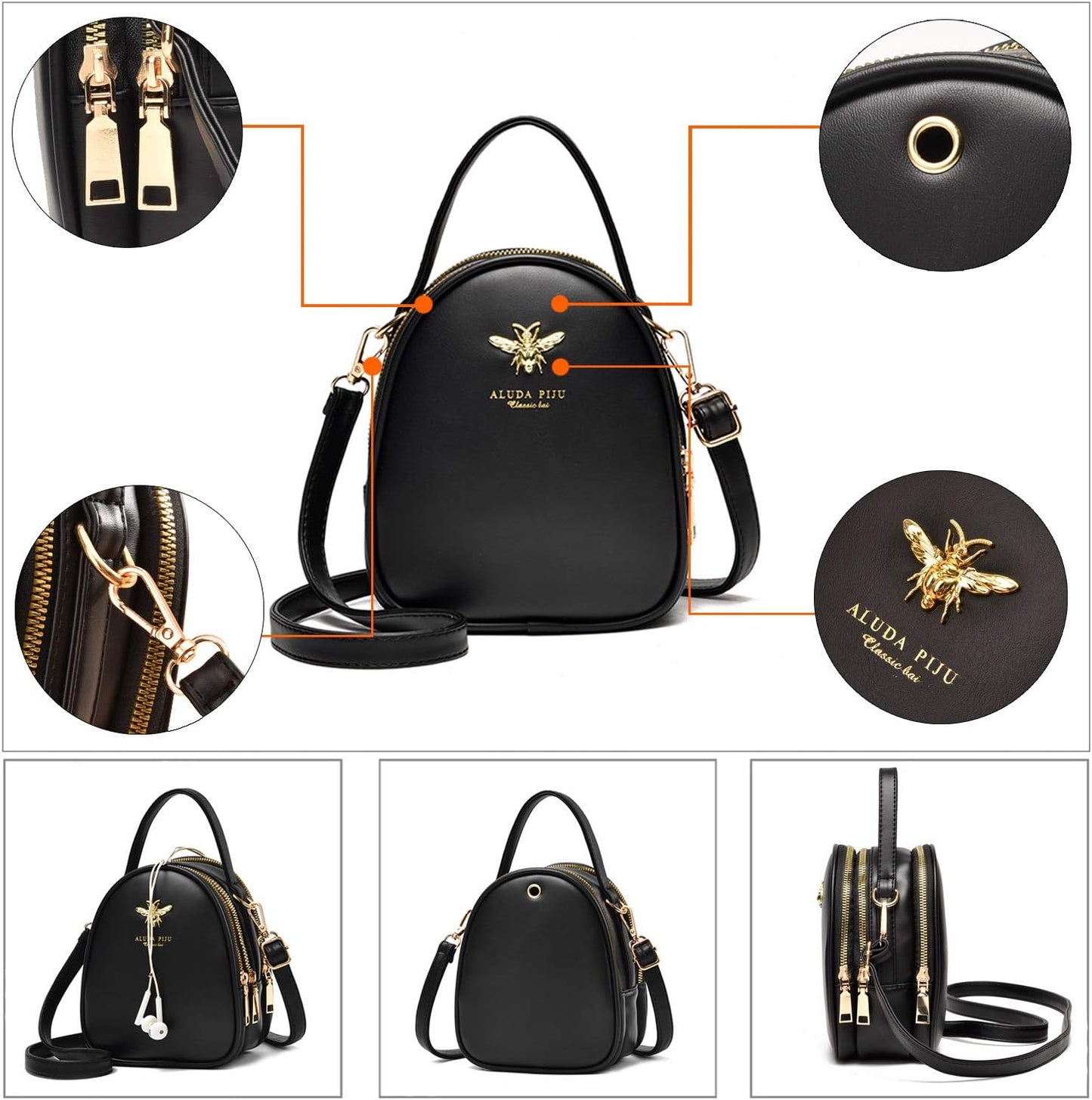 "Stylish Small Crossbody Shoulder Bag for Women - Elegant Ladies Messenger Purse and Handbag Wallet"