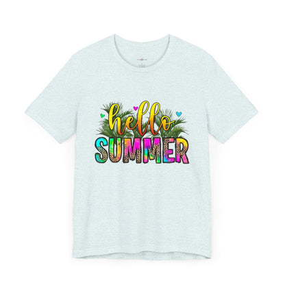 "Heat Up Your Wardrobe Must-Have Sizzling Summer Grab Your Hello Summer Shirt Today!"