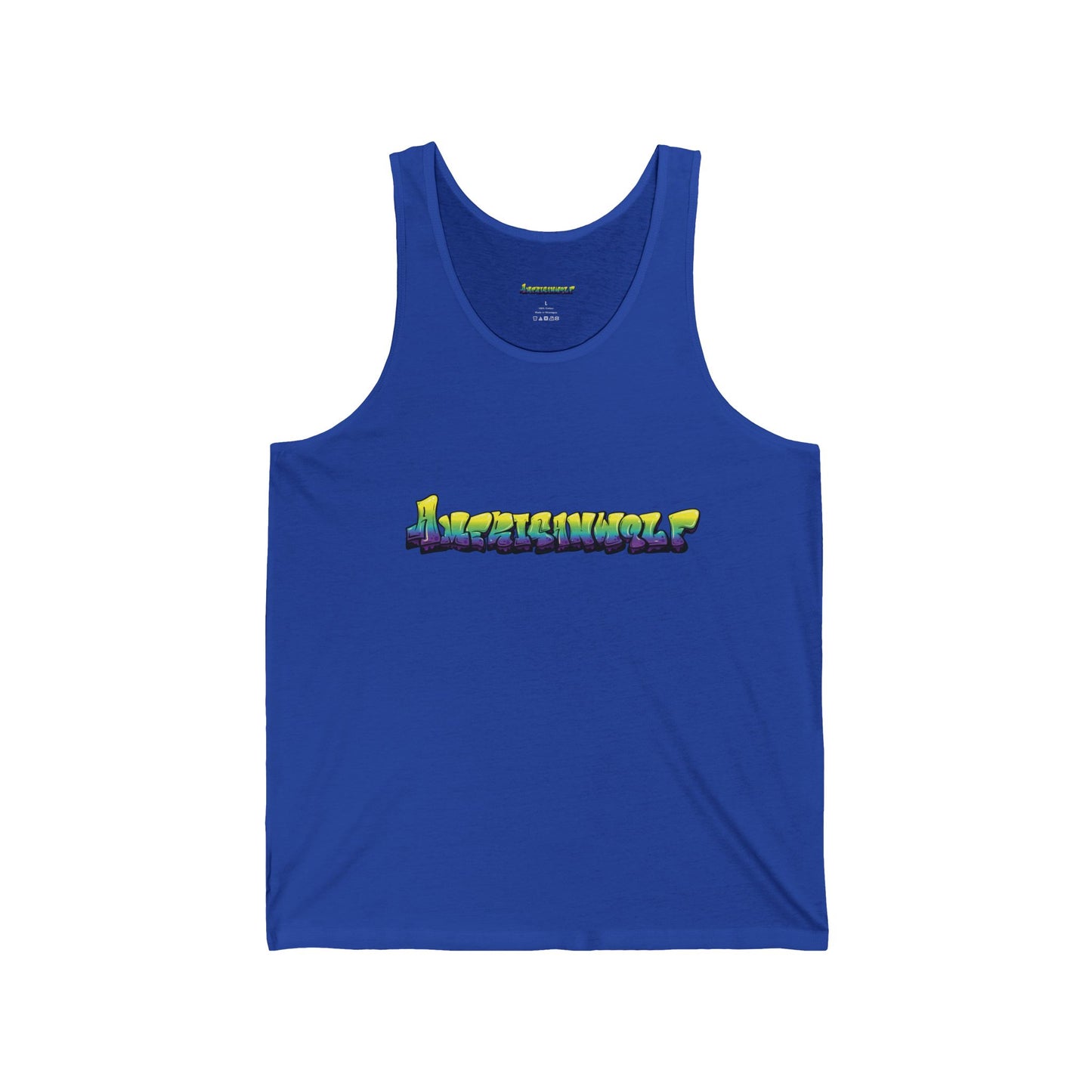 "Meltdown dripping graffiti: Yellow, Green, and Purple tank top