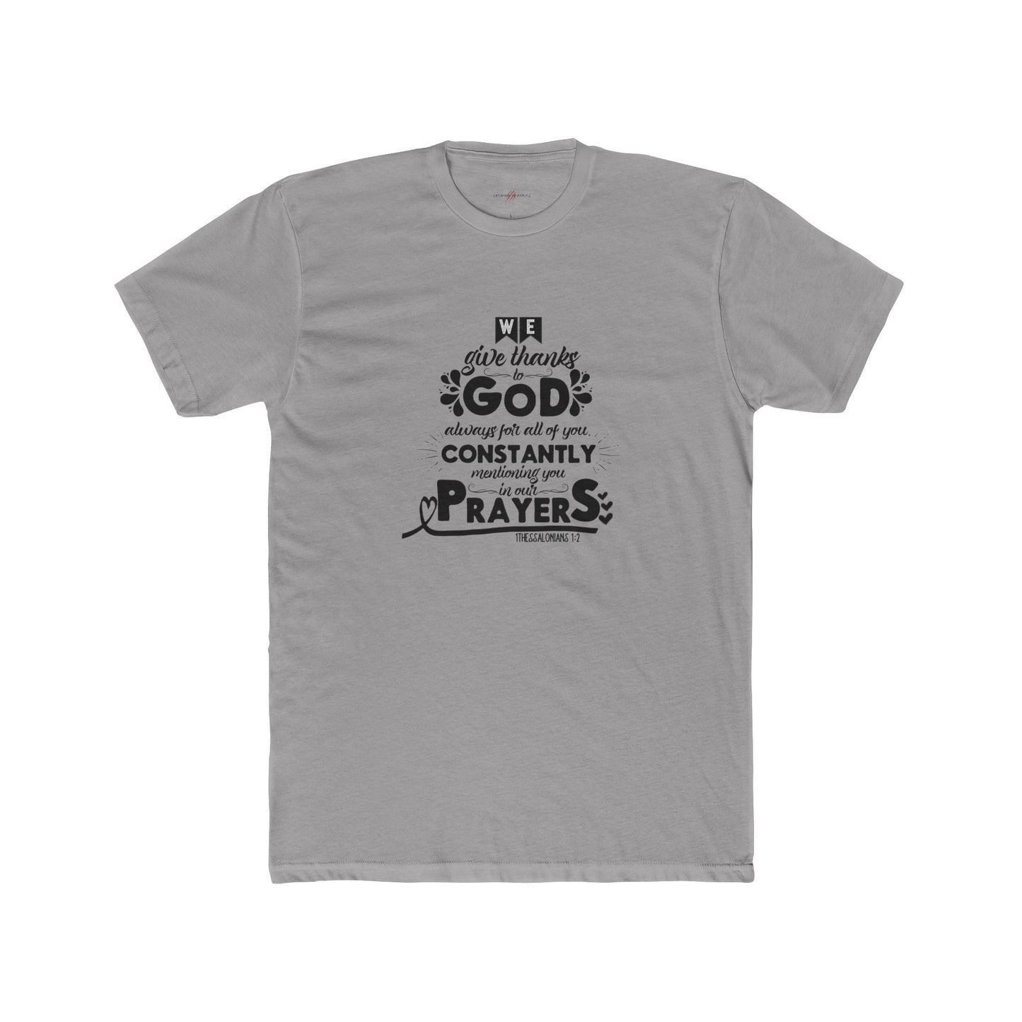 "Wear Gratitude Express Your Faith Spread Blessings The Power of the 'We Give Thanks to God Always' Shirt - A Must-Have for Shoppers of Faith"