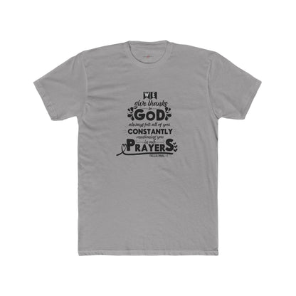 "Wear Gratitude Express Your Faith Spread Blessings The Power of the 'We Give Thanks to God Always' Shirt - A Must-Have for Shoppers of Faith"