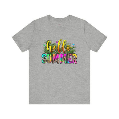 "Heat Up Your Wardrobe Must-Have Sizzling Summer Grab Your Hello Summer Shirt Today!"