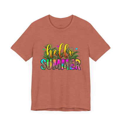 "Heat Up Your Wardrobe Must-Have Sizzling Summer Grab Your Hello Summer Shirt Today!"