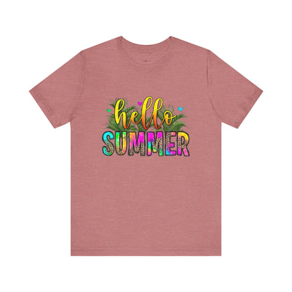 "Heat Up Your Wardrobe Must-Have Sizzling Summer Grab Your Hello Summer Shirt Today!"