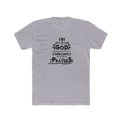 "Wear Gratitude Express Your Faith Spread Blessings The Power of the 'We Give Thanks to God Always' Shirt - A Must-Have for Shoppers of Faith"