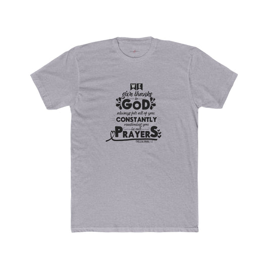 "Wear Gratitude Express Your Faith Spread Blessings The Power of the 'We Give Thanks to God Always' Shirt - A Must-Have for Shoppers of Faith"