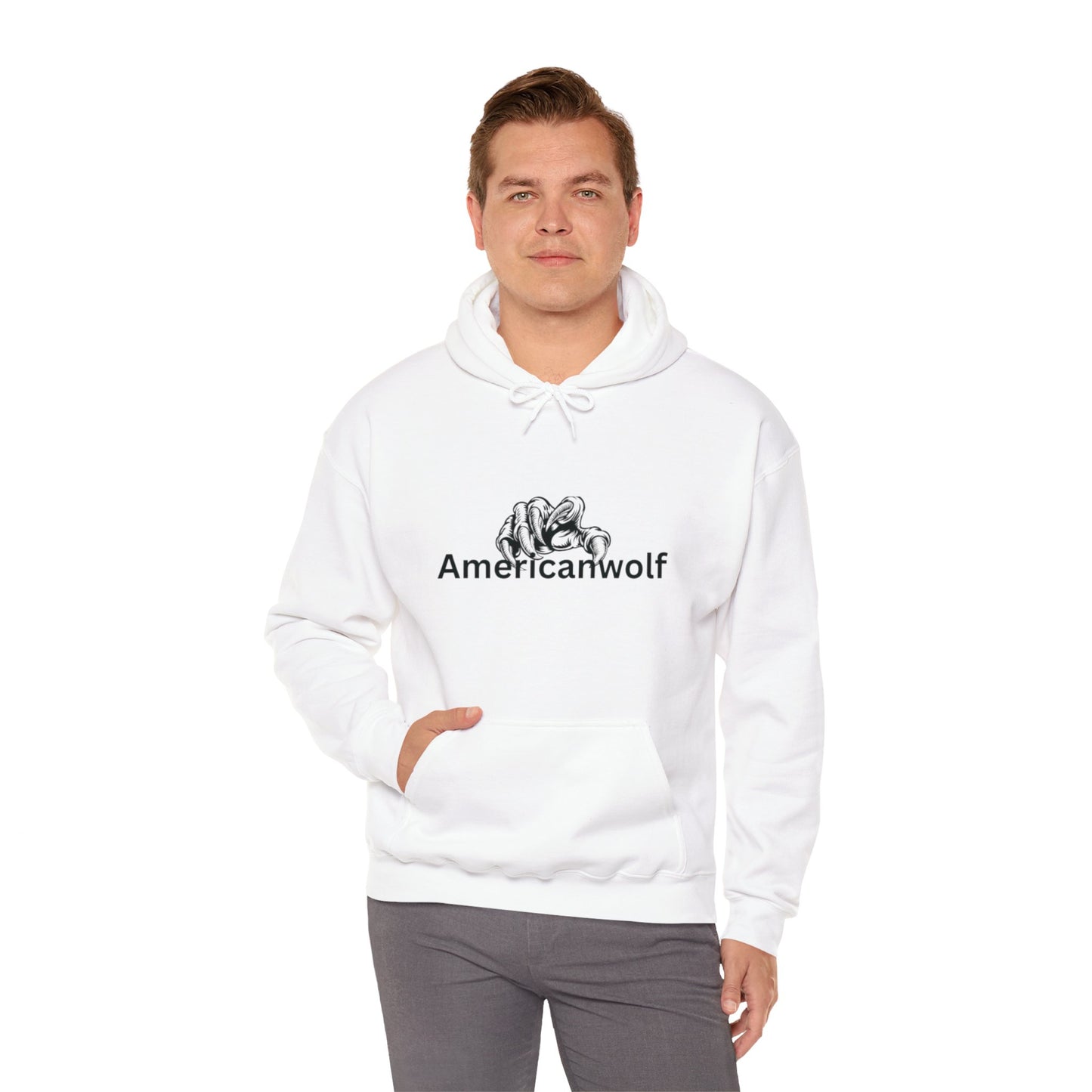 "AmericanWolf: Shadow of the Claw Pullover Hoody"