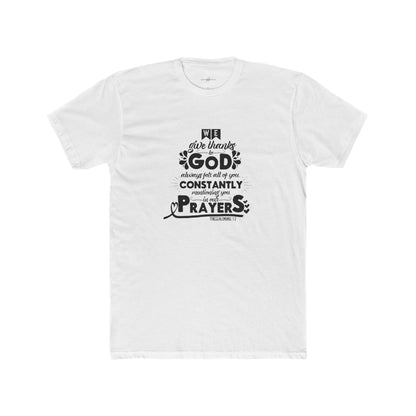 "Wear Gratitude Express Your Faith Spread Blessings The Power of the 'We Give Thanks to God Always' Shirt - A Must-Have for Shoppers of Faith"