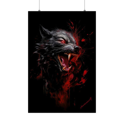 "Fearless Guardian: Amazing Wolf Poster – Unleash the Spirit of the Wild in Your Mancave Oasis!"