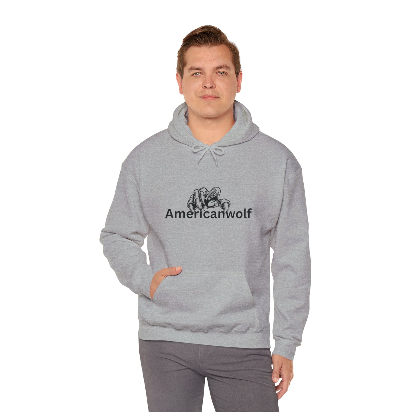 "AmericanWolf: Shadow of the Claw Pullover Hoody"