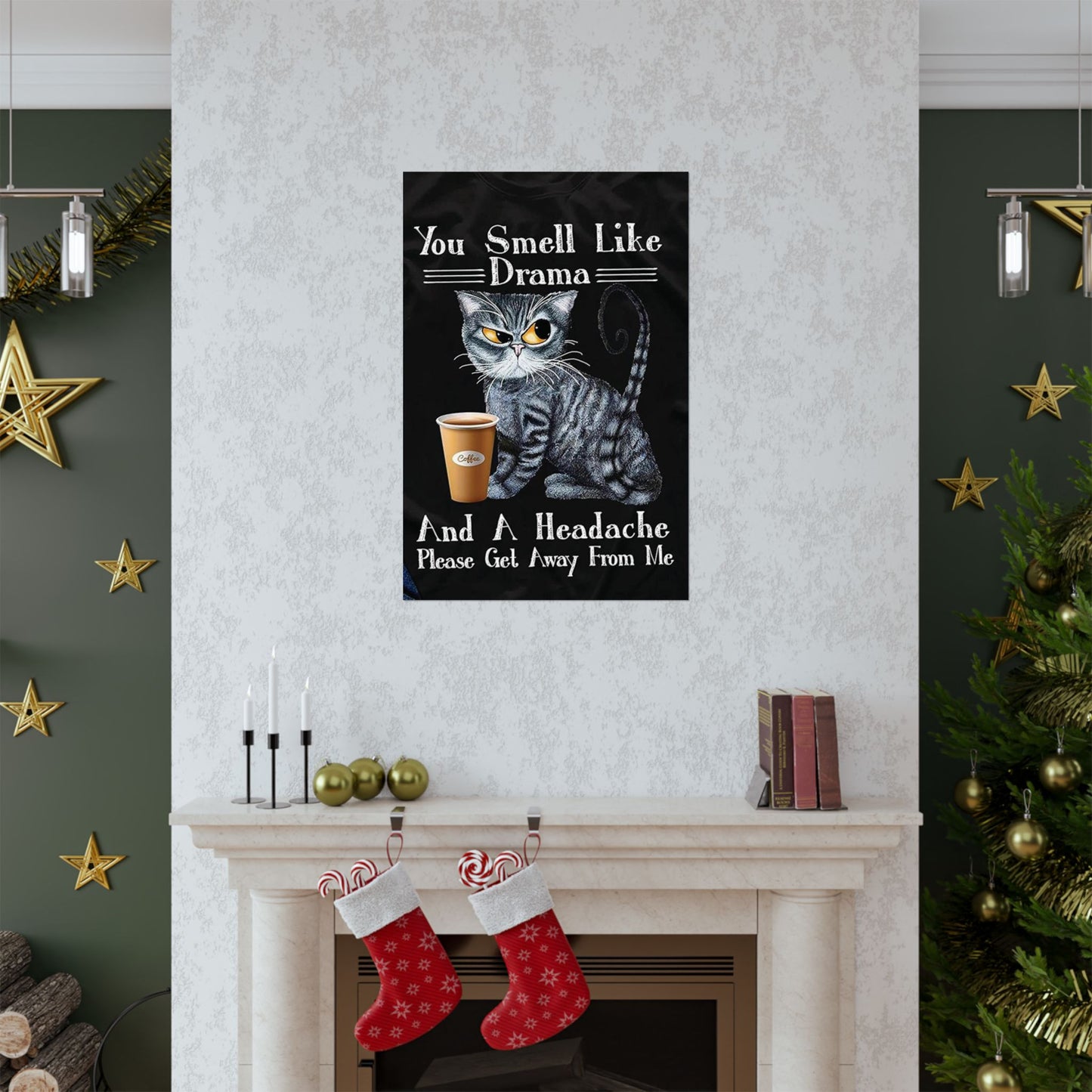 "Purr-fectly Hilarious: Cat Comedy Quote Poster – A Must-Have for Your Mancave Laughter Lounge!"