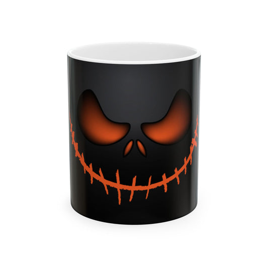 Creepy Pumpkin Halloween Smile Mug