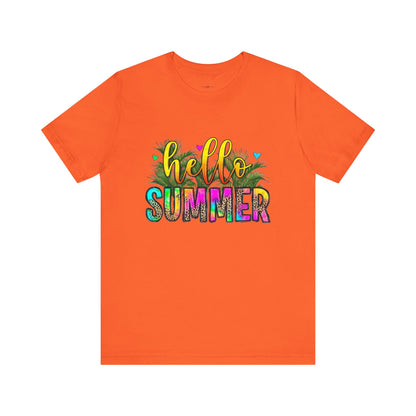 "Heat Up Your Wardrobe Must-Have Sizzling Summer Grab Your Hello Summer Shirt Today!"