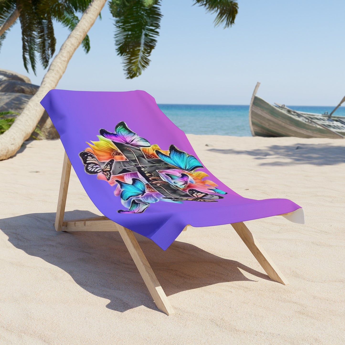 "Serenity by the Shore A Coastal Connection Tranquility Unfolded The Allure of Ambient Color Faith with Butterflies and a Cross Beach Towel Why Shoppers Are Loving It!"