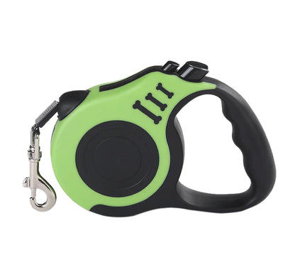 "Premium 16.5FT Retractable Dog Leash with Automatic Mechanism, Pet Collar for Hands-Free Walking, Made in the USA"