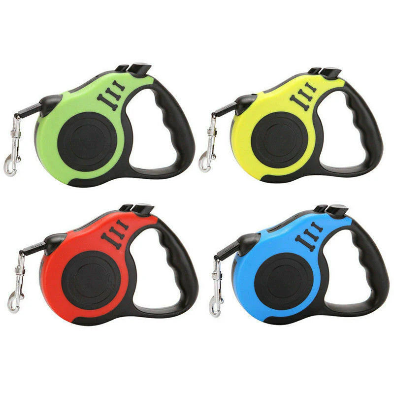 "Premium 16.5FT Retractable Dog Leash with Automatic Mechanism, Pet Collar for Hands-Free Walking, Made in the USA"